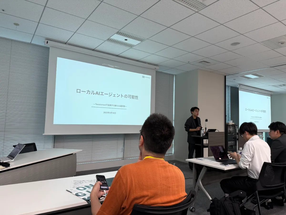 【講演登壇】弊社代表の安東竜平がマクニカ×Tenstorrentセミナーに登壇！ローカルAIエージェントでAI導入の課題を解決