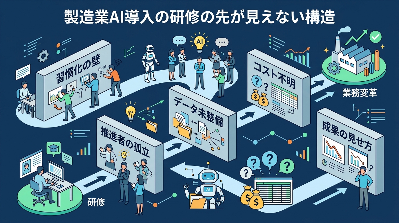 製造業AI導入の「研修の先」が見えない構造