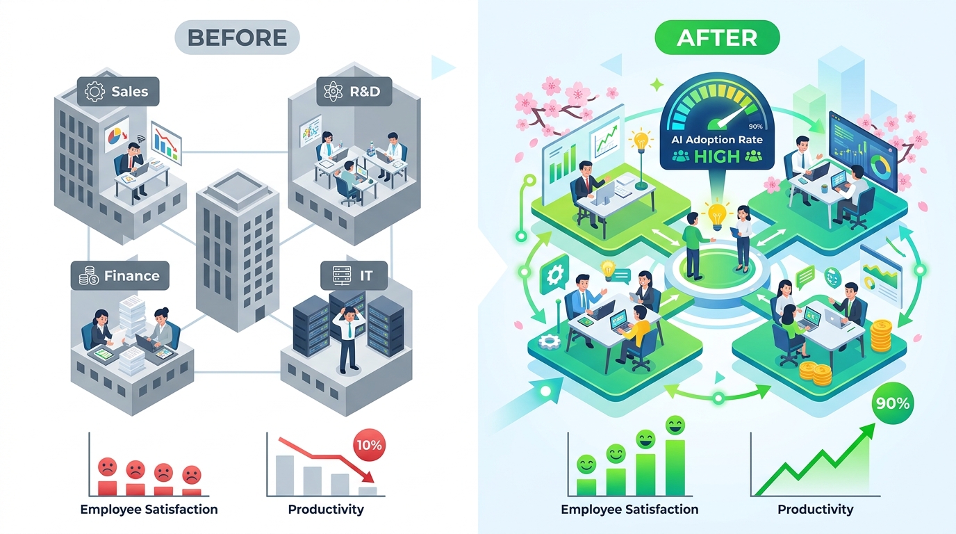 変革後の組織変化